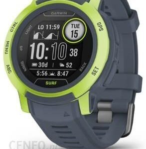 Garmin Instinct 2 Surf Edition Mavericks z czujnikiem tętna HRM Elevate liminkowy / niebieskoszary pasek (100262602)