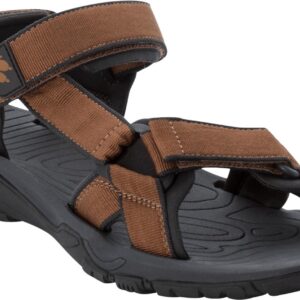 Jack Wolfskin Sandały Sportowe Lakewood Ride Sandal M Brown Black Brązowy