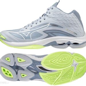 Mizuno Damskie Wave Lightning Z7 Mid Niebieski Szary