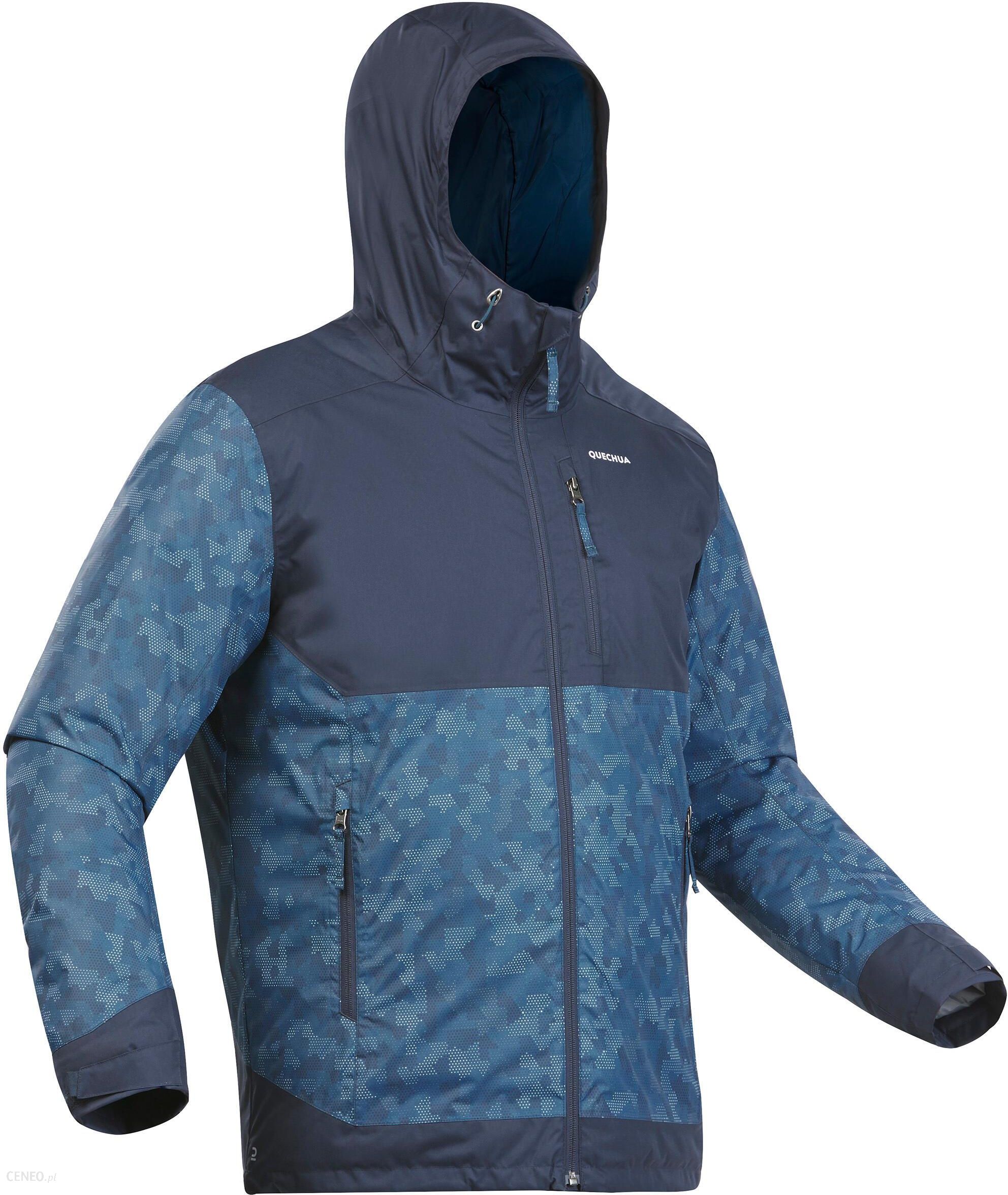 Quechua Kurtka Turystyczna Męska Zimowa Sh100 X Warm -10°C Wodoodporna Niebieski 4272488